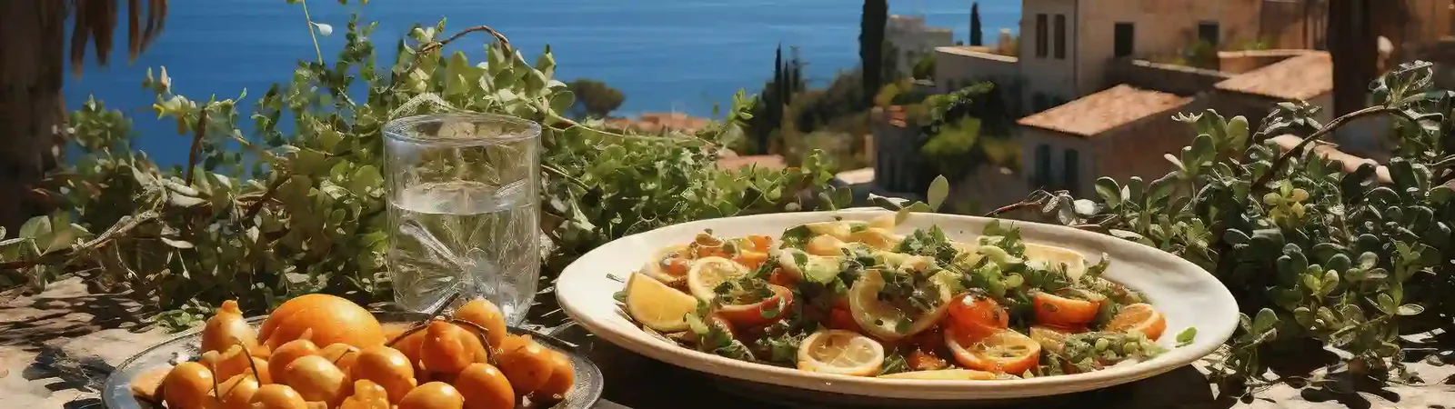 Angerichtetes Gericht in einem Restaurant