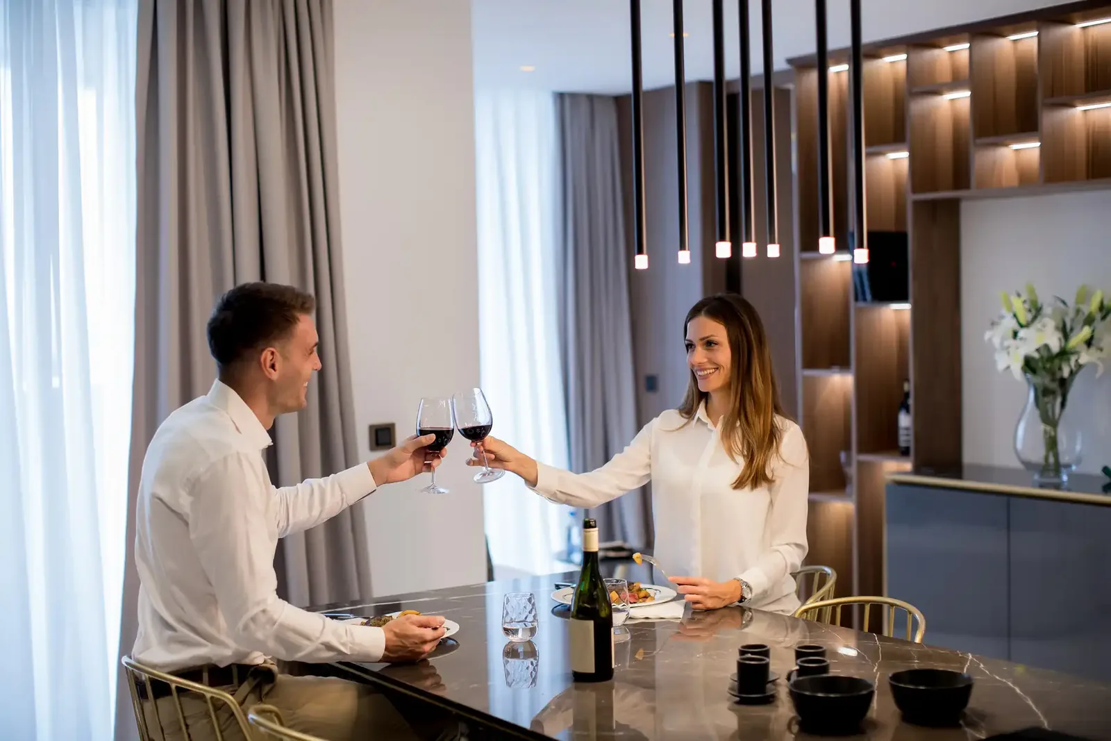 Angerichtetes Gericht in einem Restaurant