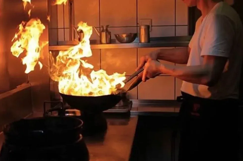 Angerichtetes Gericht in einem Restaurant