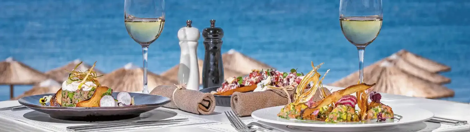 Angerichtetes Gericht in einem Restaurant