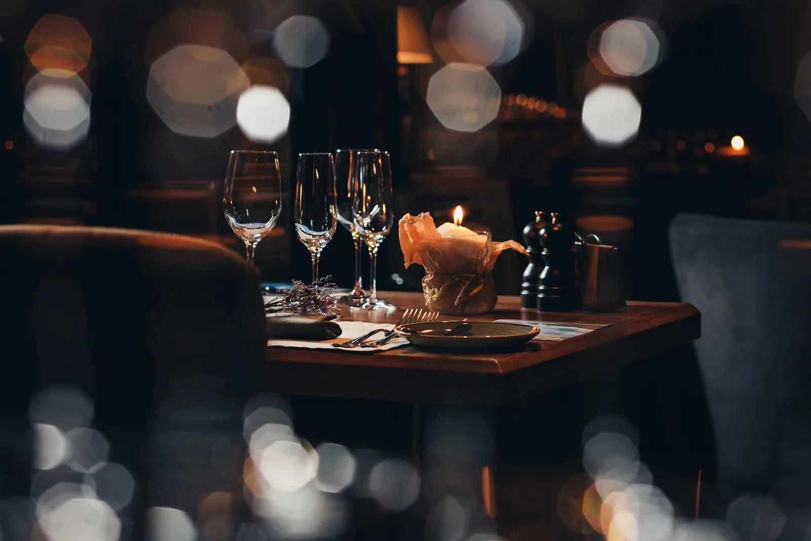 Angerichtetes Gericht in einem Restaurant
