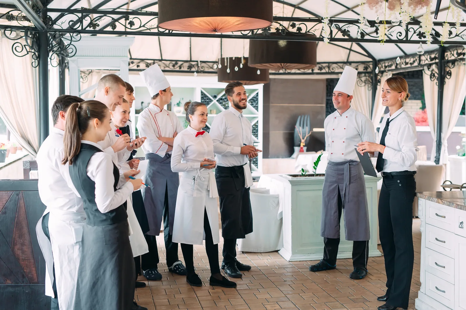 Angerichtetes Gericht in einem Restaurant